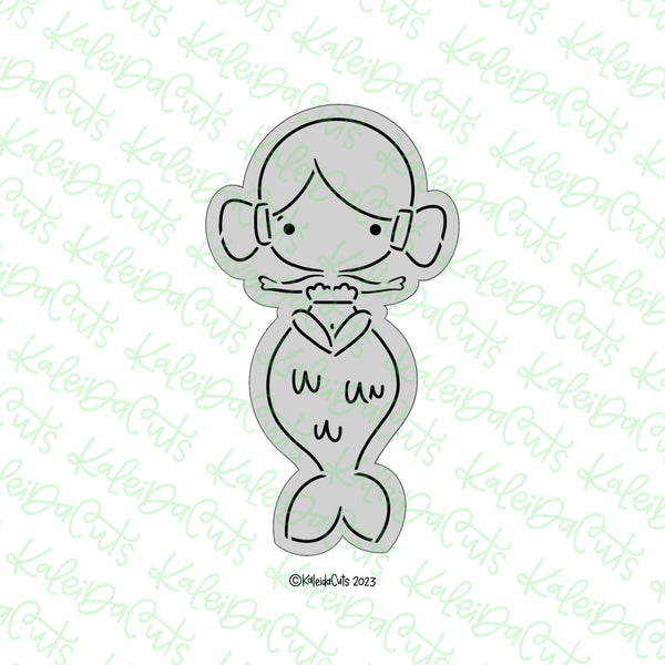 5.5 Mermaid & Honeycomb Cookie Stencils 2ct by STIR