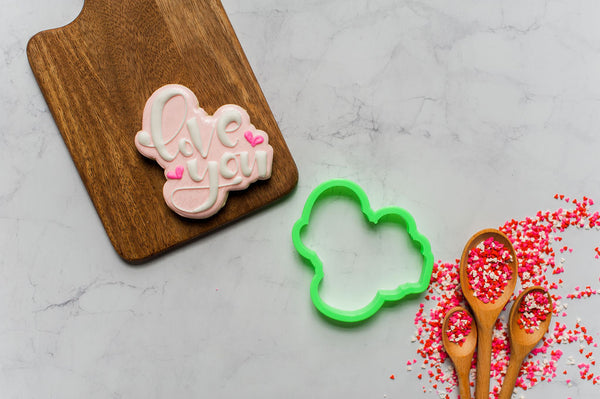 Be My Valentine Hand Lettered Cookie Cutter - KaleidaCuts