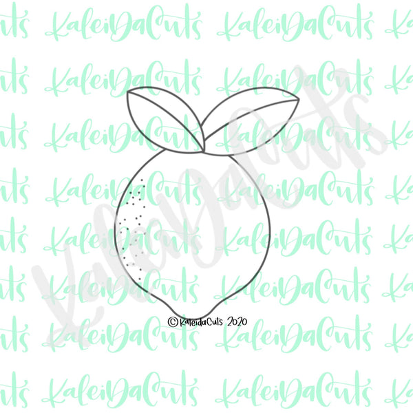 Lemon with Leaf Cookie Cutter