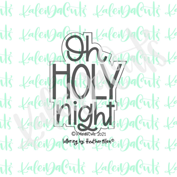 Oh Holy Night Digital Download. KaleidaCuts Lettering.