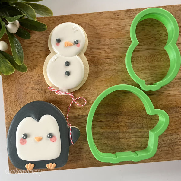 Modern Penguin Valentine Set of 6 Cookie Cutters - KaleidaCuts