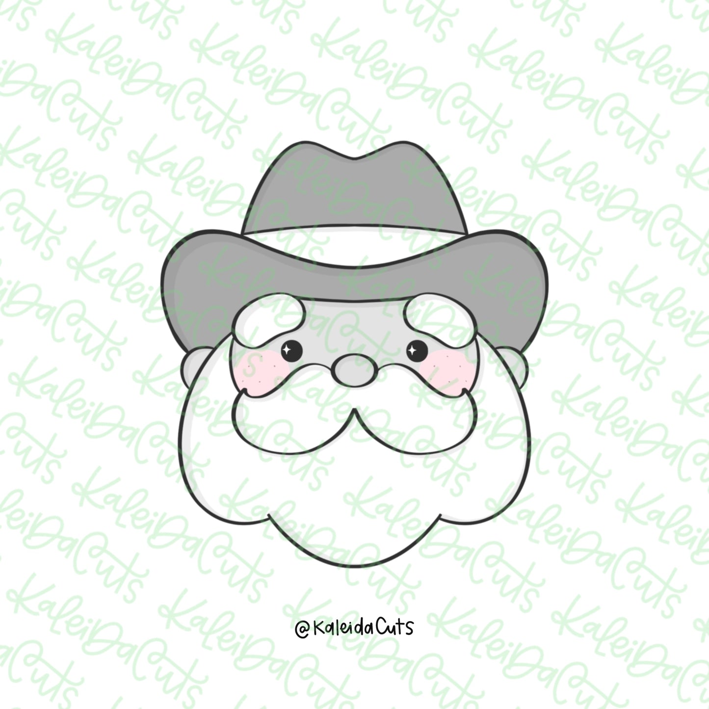 Santa Cowboy Cookie Cutter