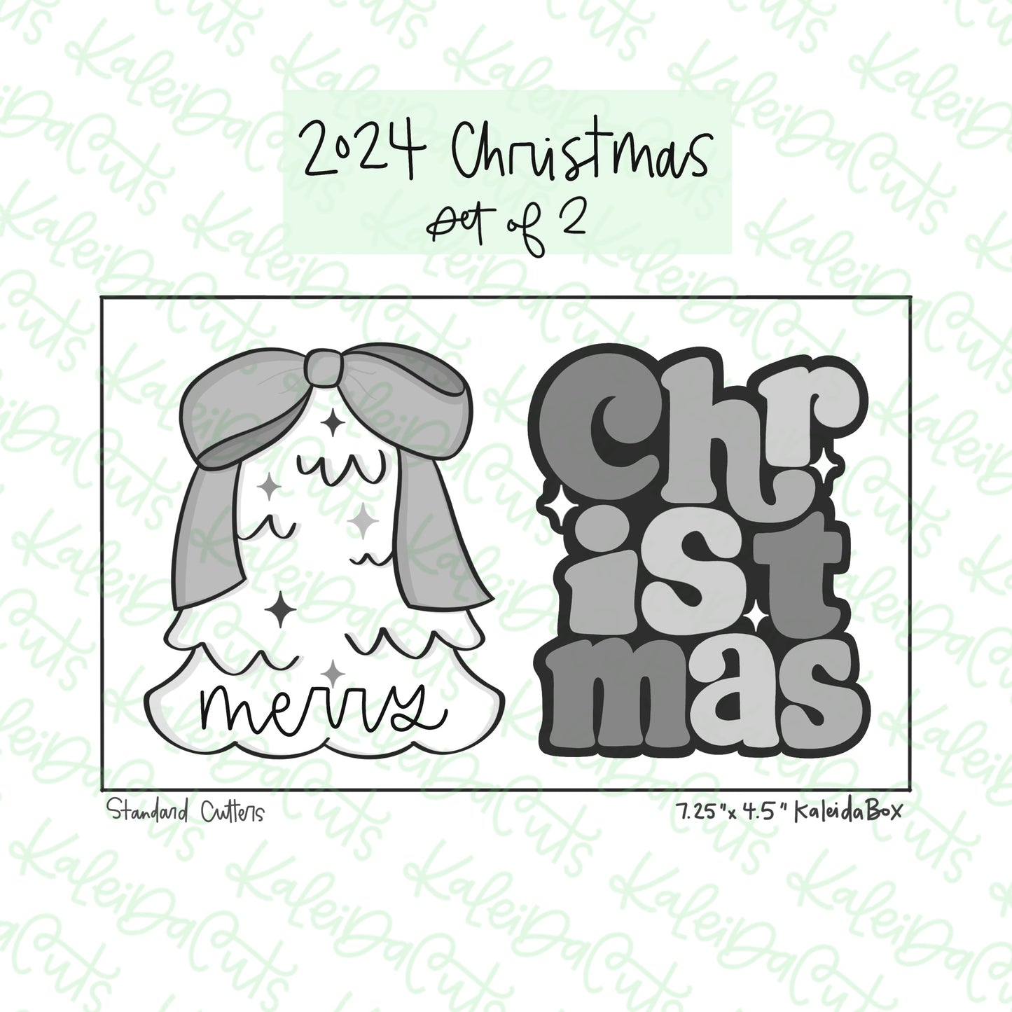 2024 Christmas Cookie Cutter Set of 2