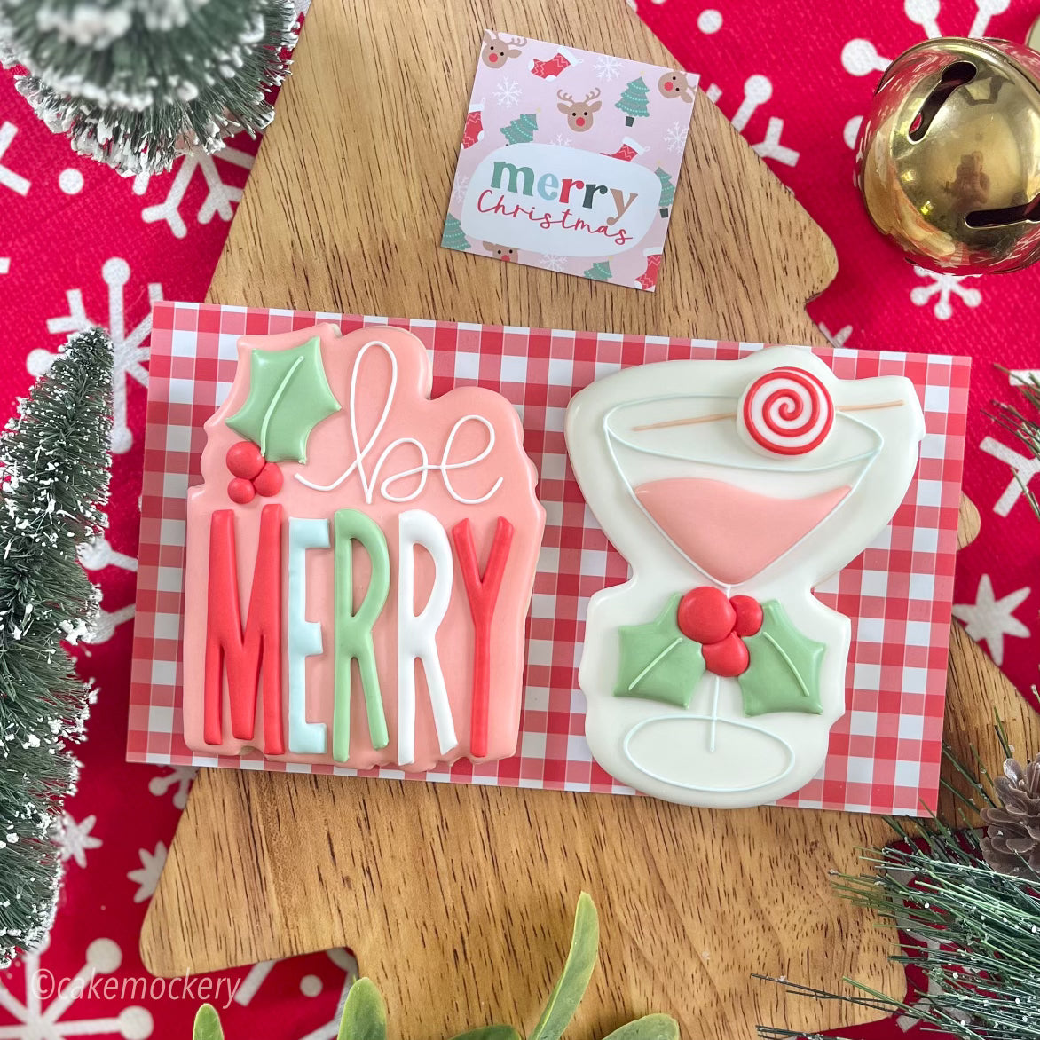 Be Merry Plaque Set Cookie Cutter