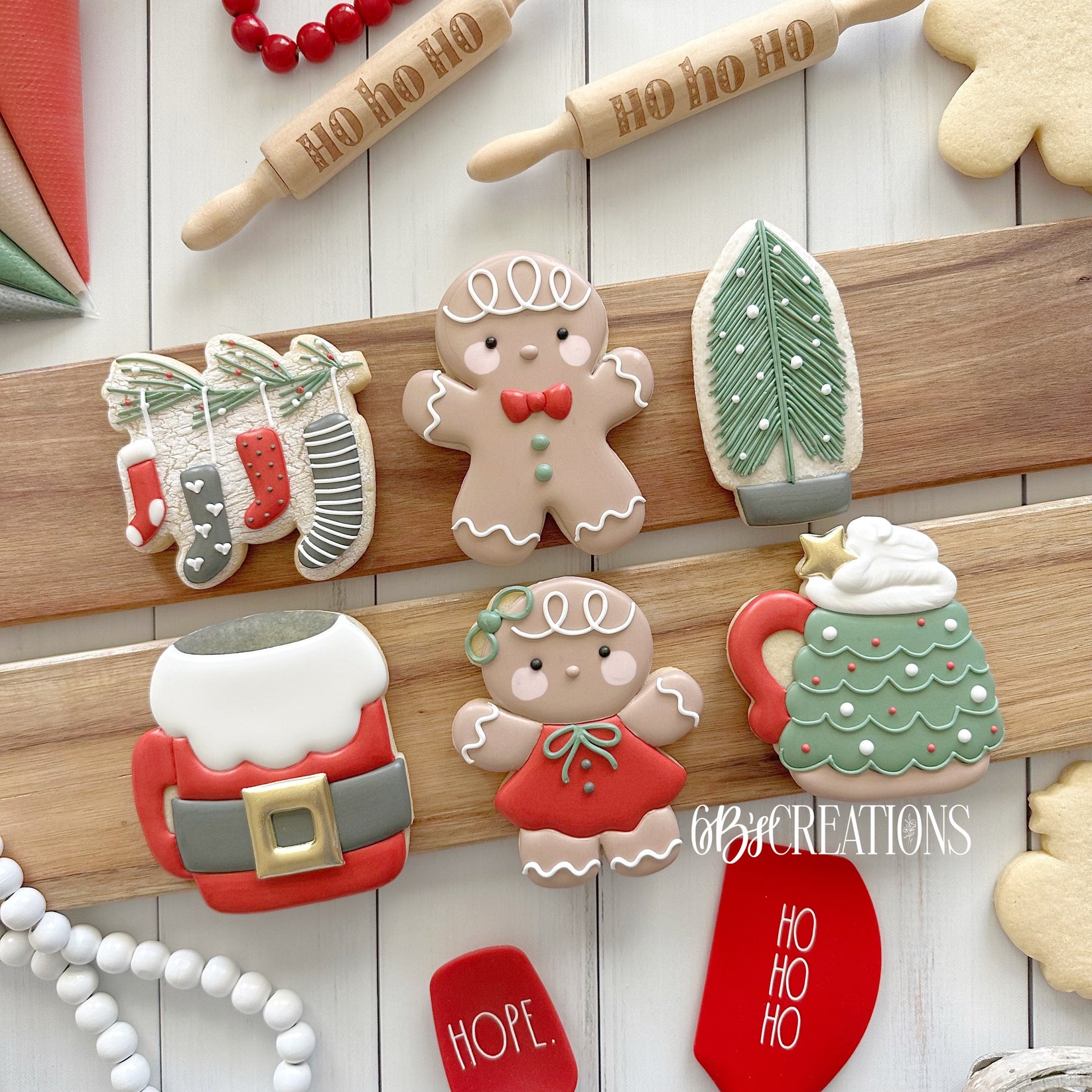 6 B's Creations (Teaching Partners) Christmas in July Set of 6 Cookie ...