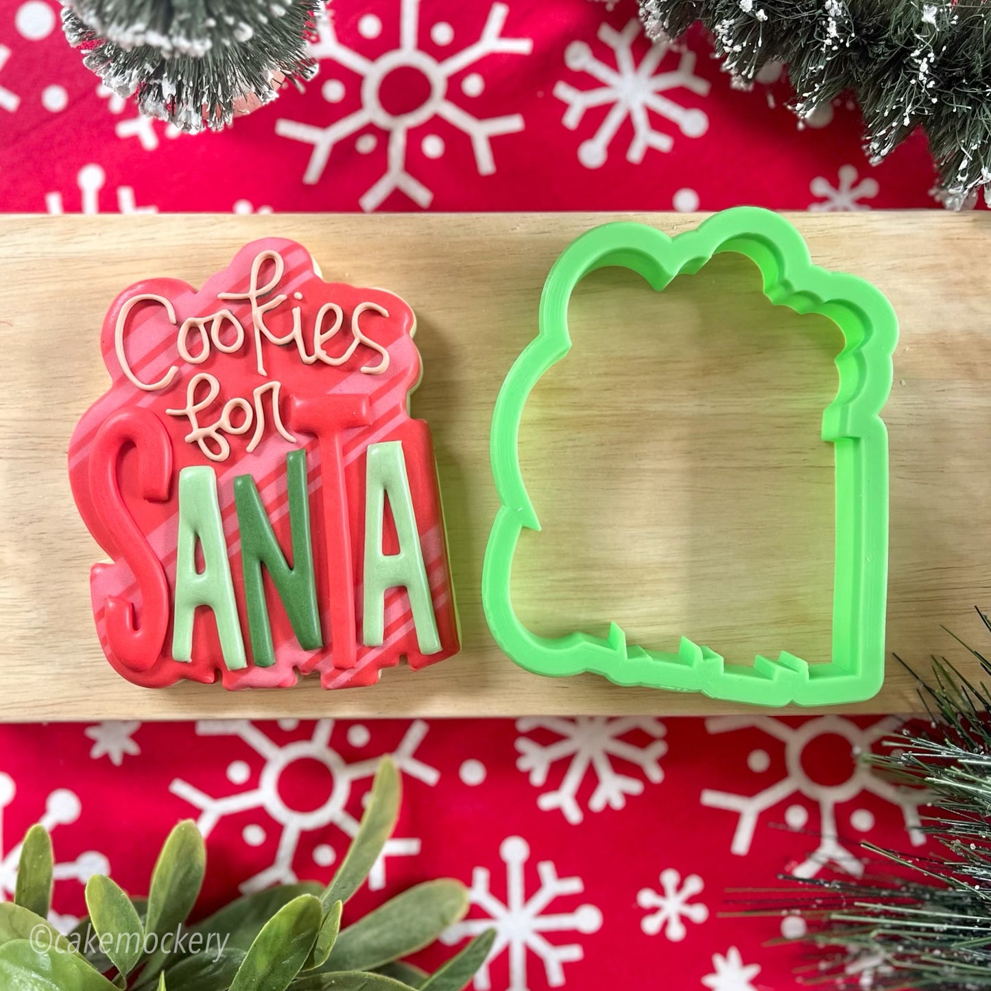 Cookies for Santa Lettering Cookie Cutter