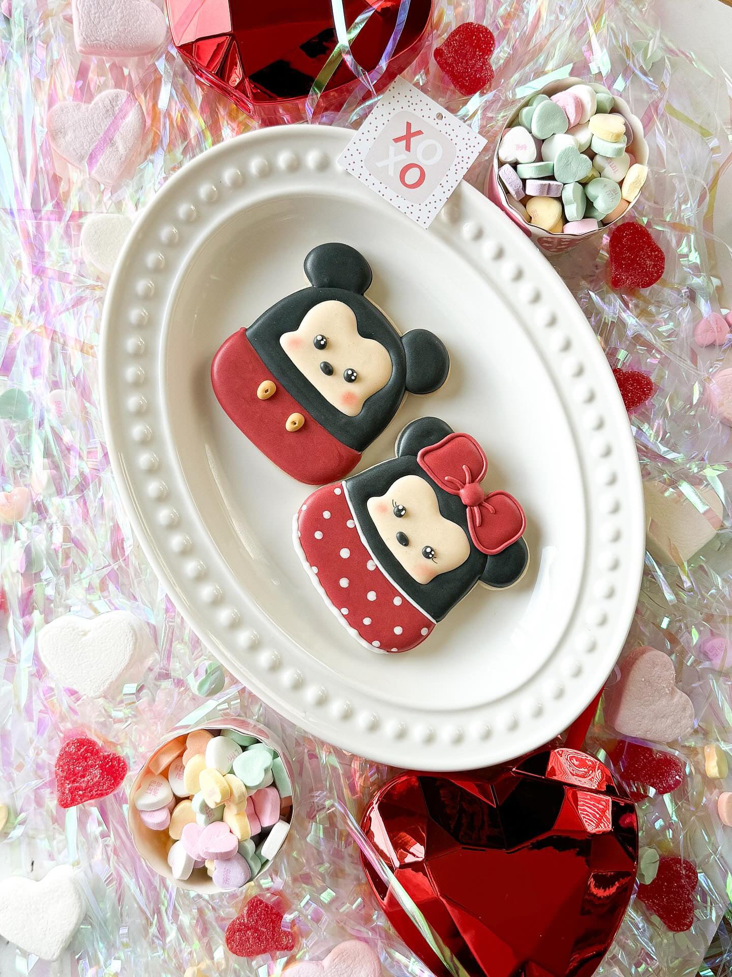 Mouse Plush Couple Cookie Cutter Set of 2