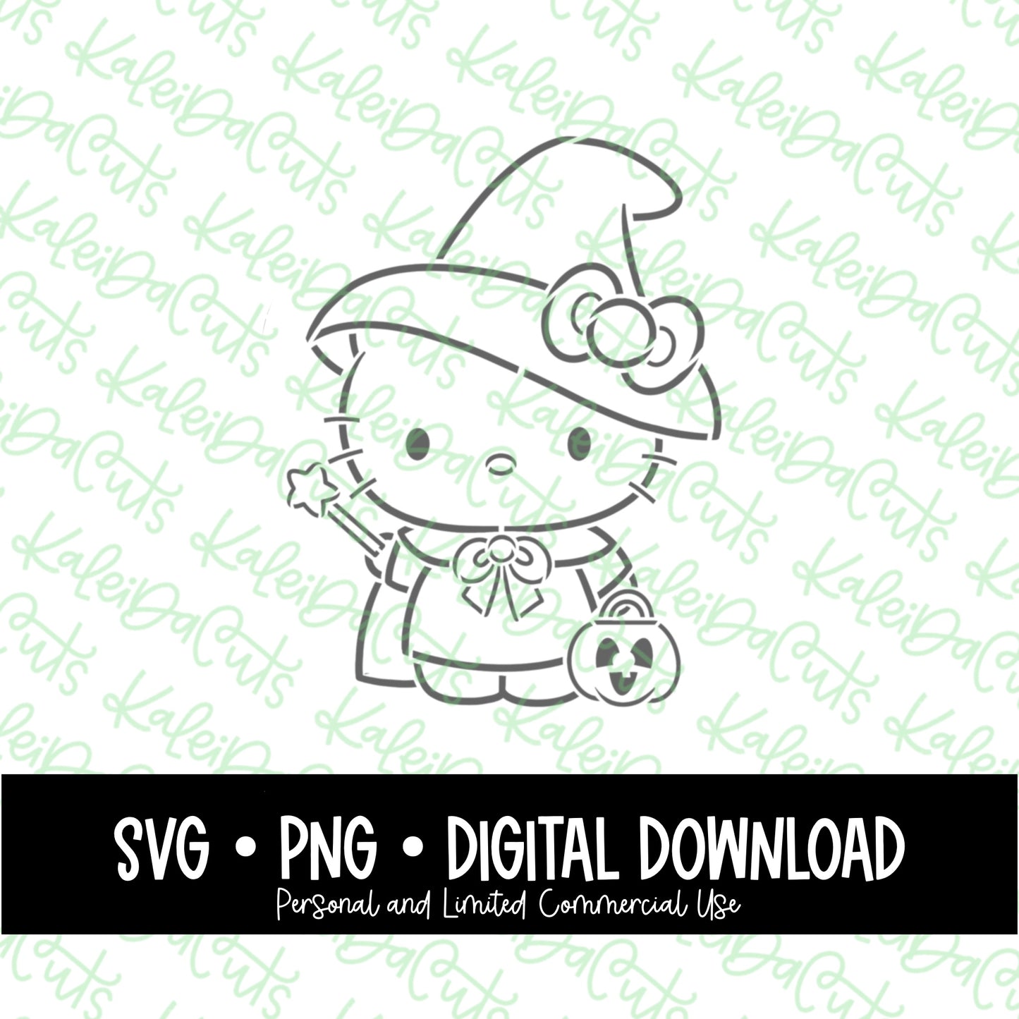 PYO Spooky Kitty Witch Digital Download