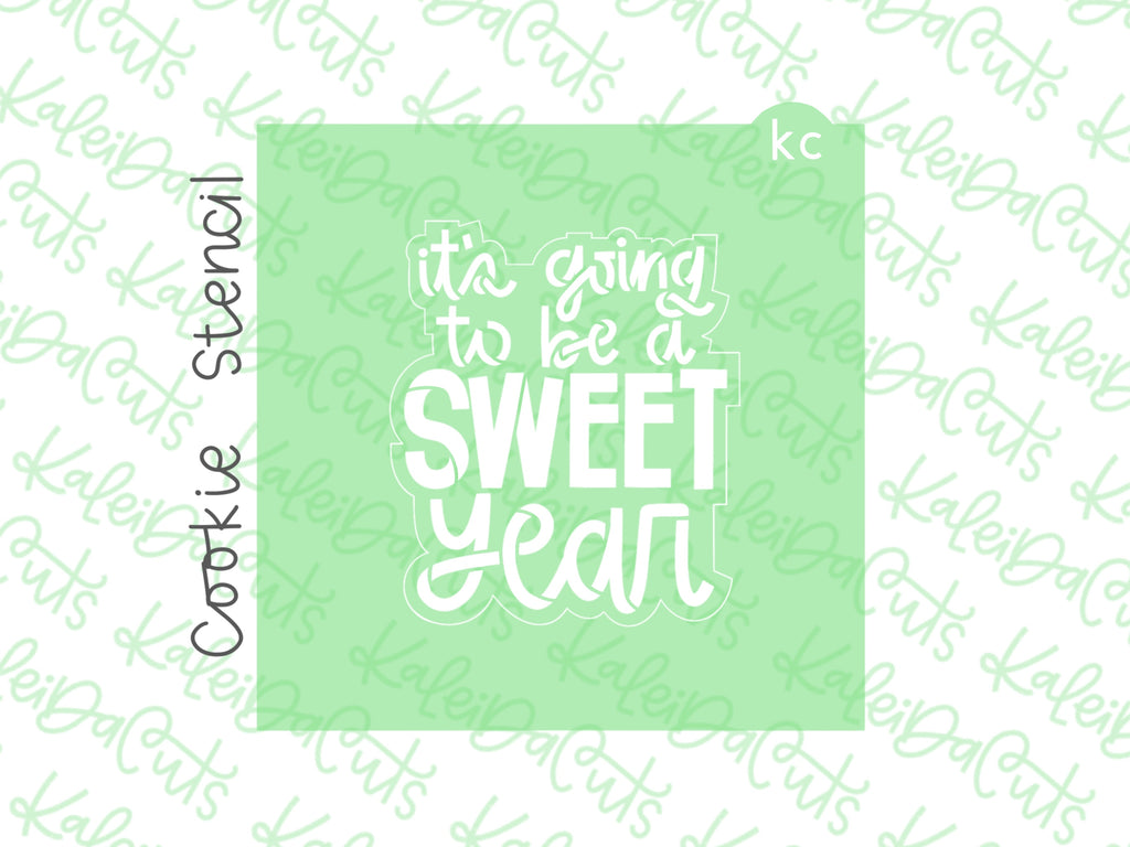 Sweet Year Stencil - KaleidaCuts