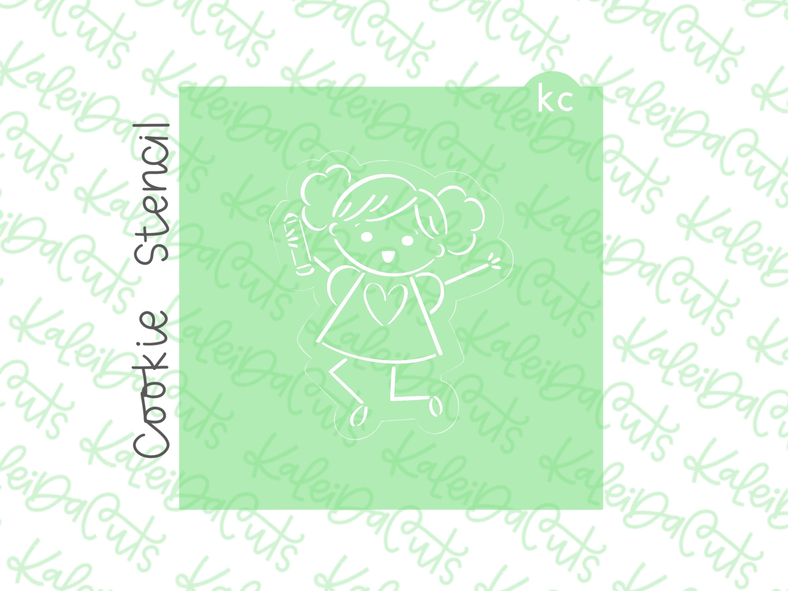 PYO School Girl Stencil – KaleidaCuts