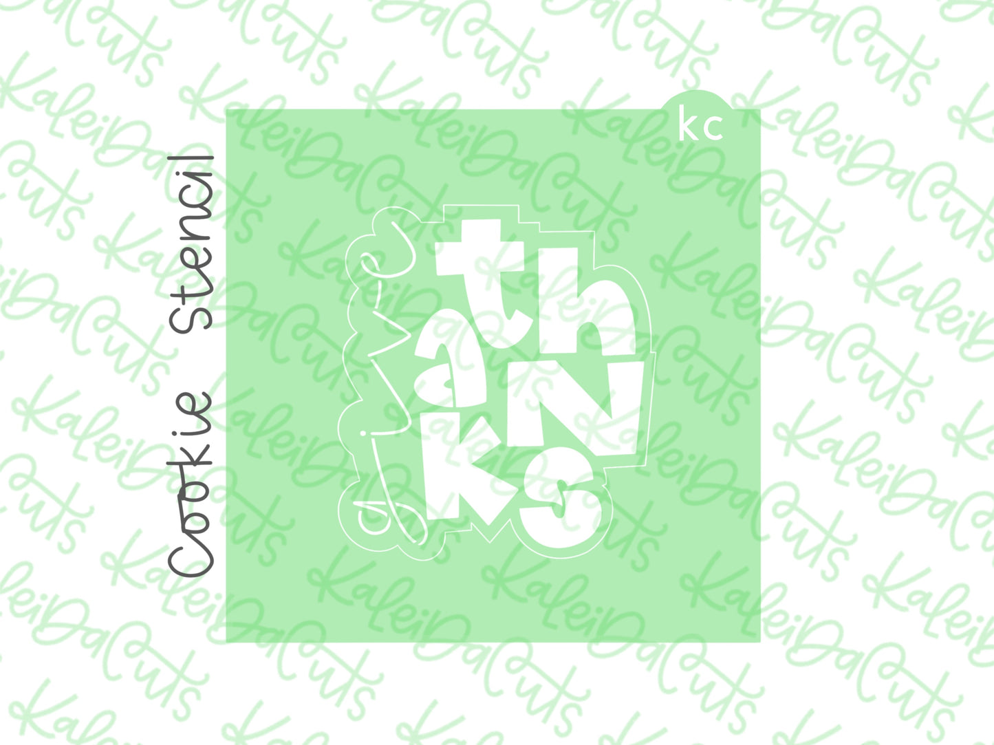 Give Thanks Plaque Stencil