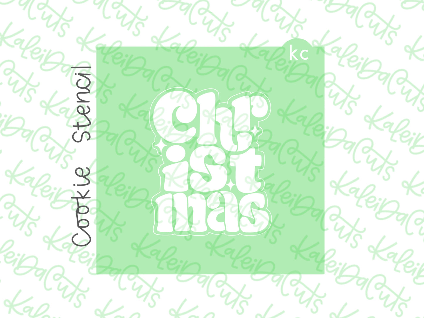 Christmas Plaque Stencil