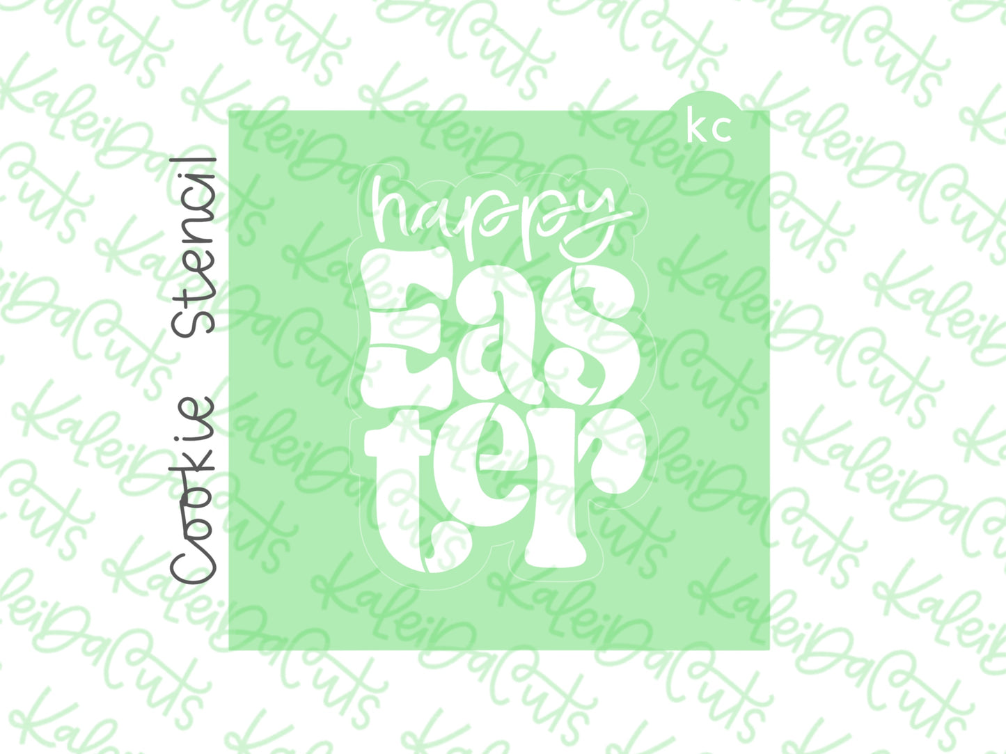 Happy Easter Plaque Stencil