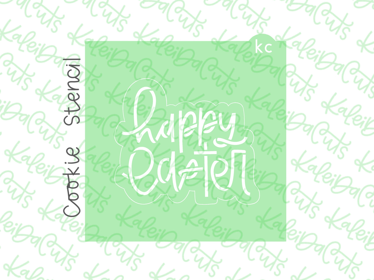 Happy Easter 2025 Stencil