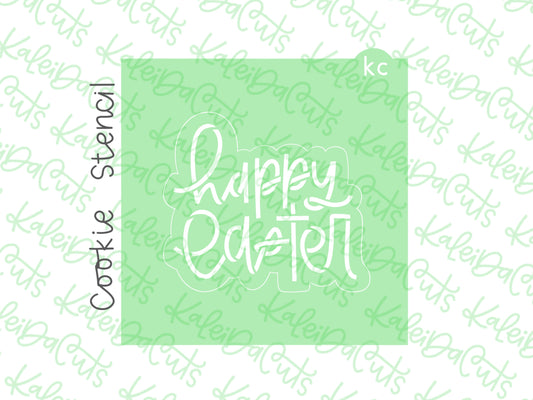 Happy Easter 2025 Stencil