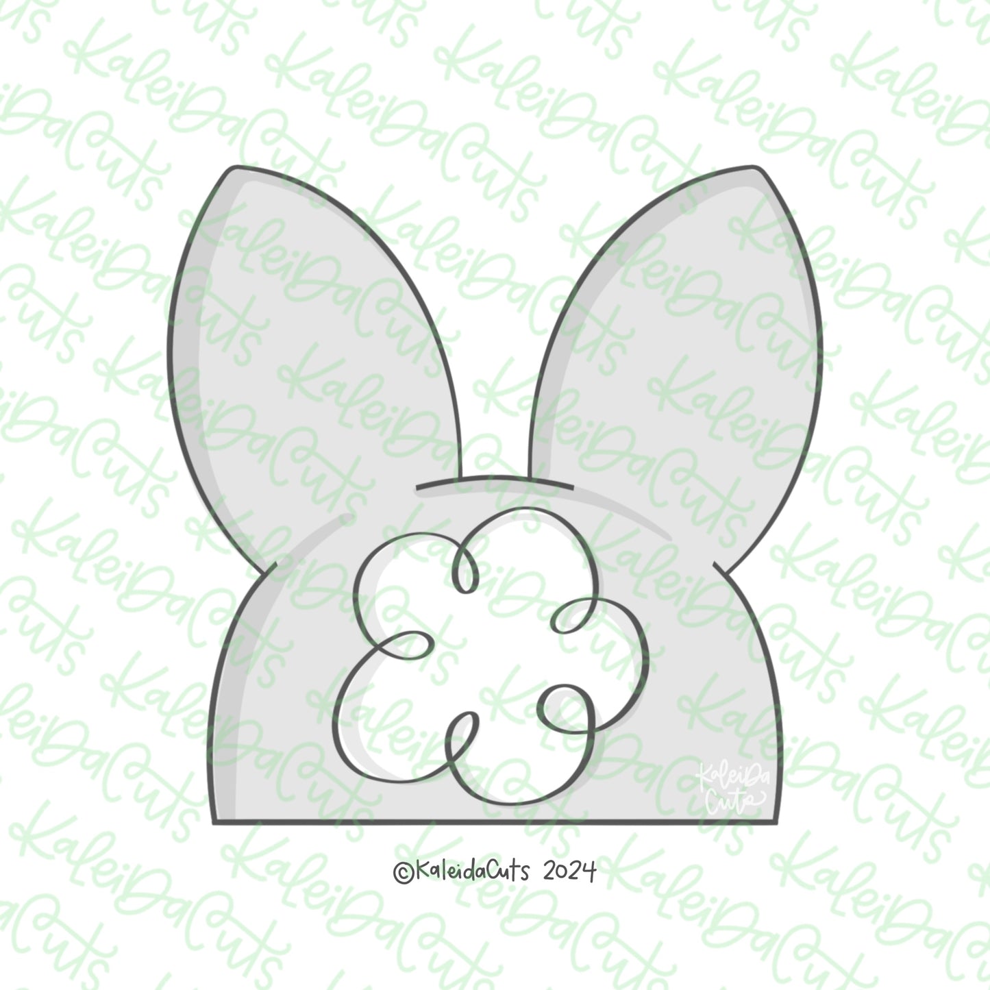 Bunny Ear Plaque Cookie Cutter