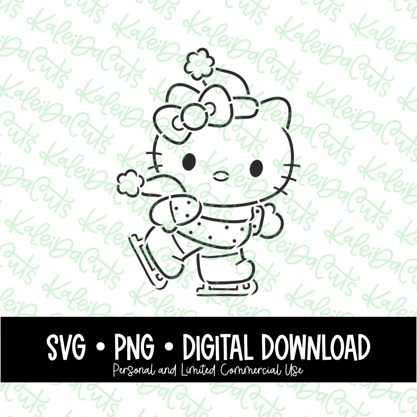 PYO Kitty Ice Skating Digital Download