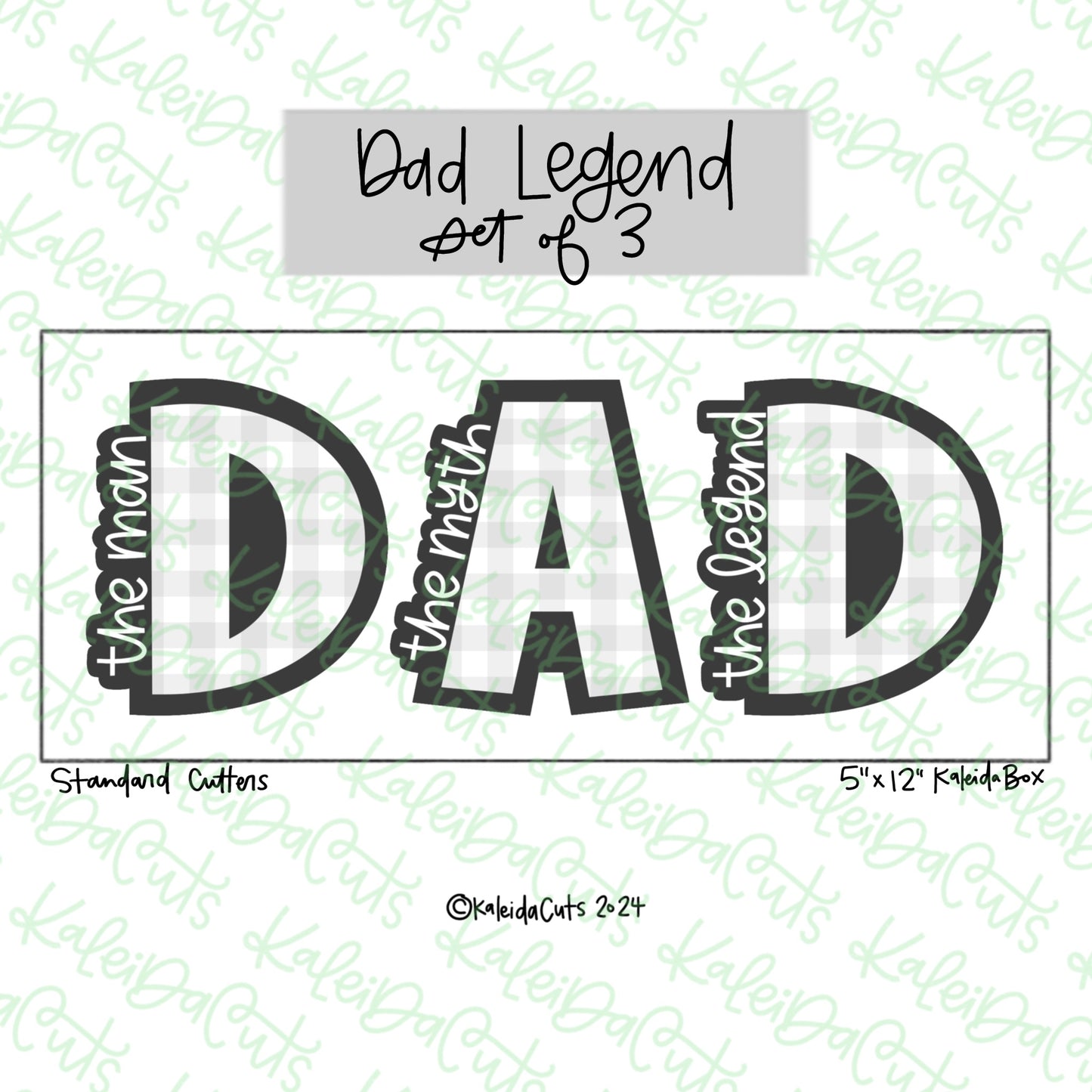 Dad Legend Cookie Cutter Set of 3