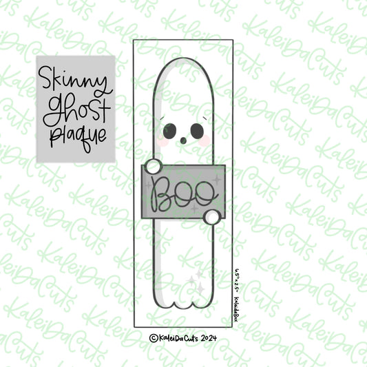 Skinny Ghost Plaque Cookie Cutter