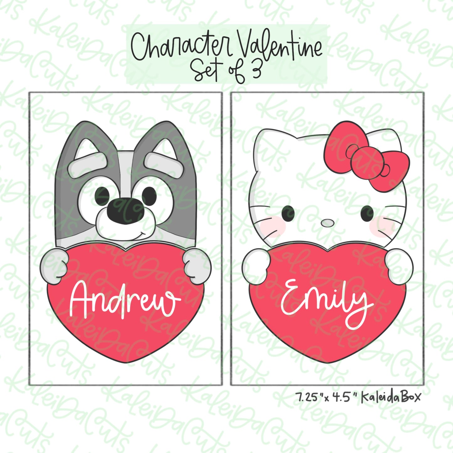 Character Valentine Cookie Cutter Set of 3