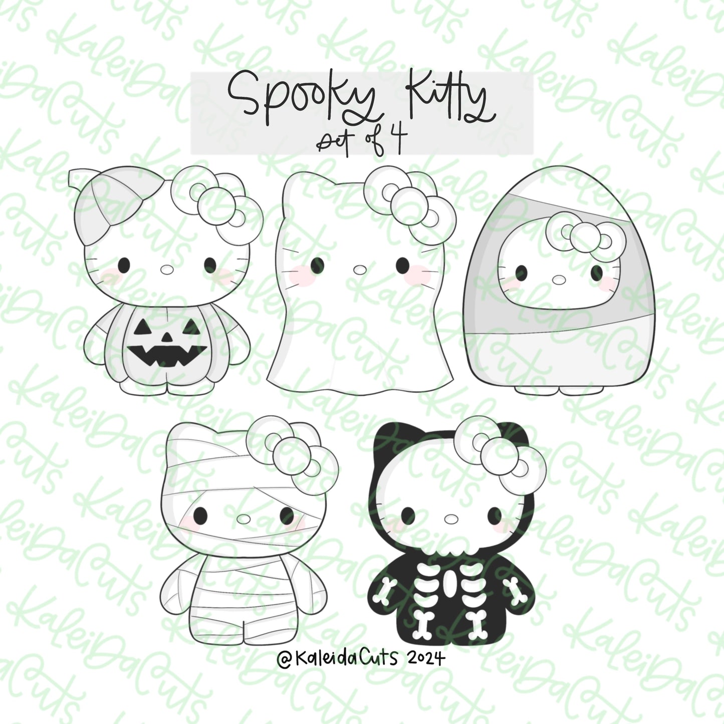 Spooky Kitty Cookie Cutter Set of 4