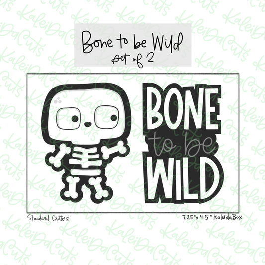 Bone to be Wild Cookie Cutter Set of 2