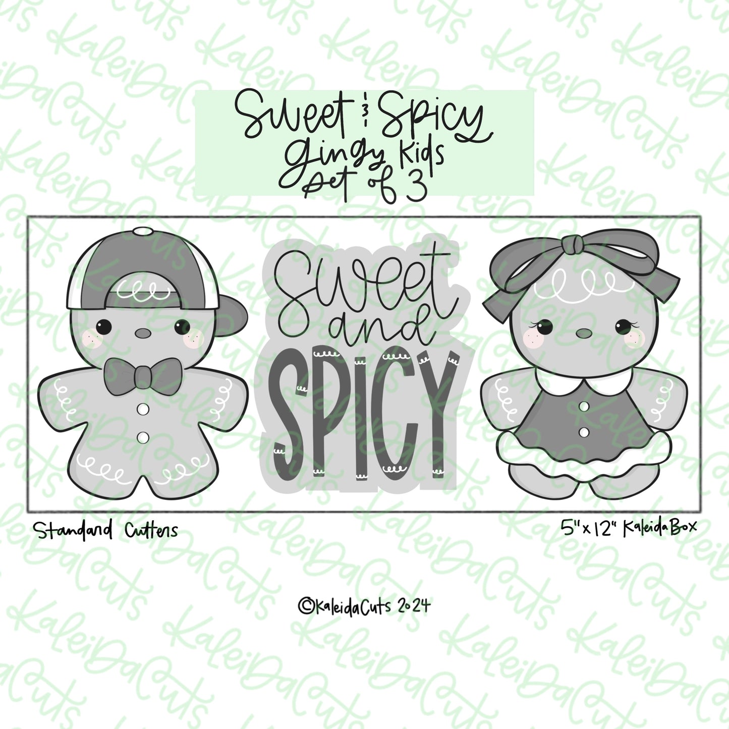 Sweet and Spicy Gingy Kids Cookie Cutter Set of 3