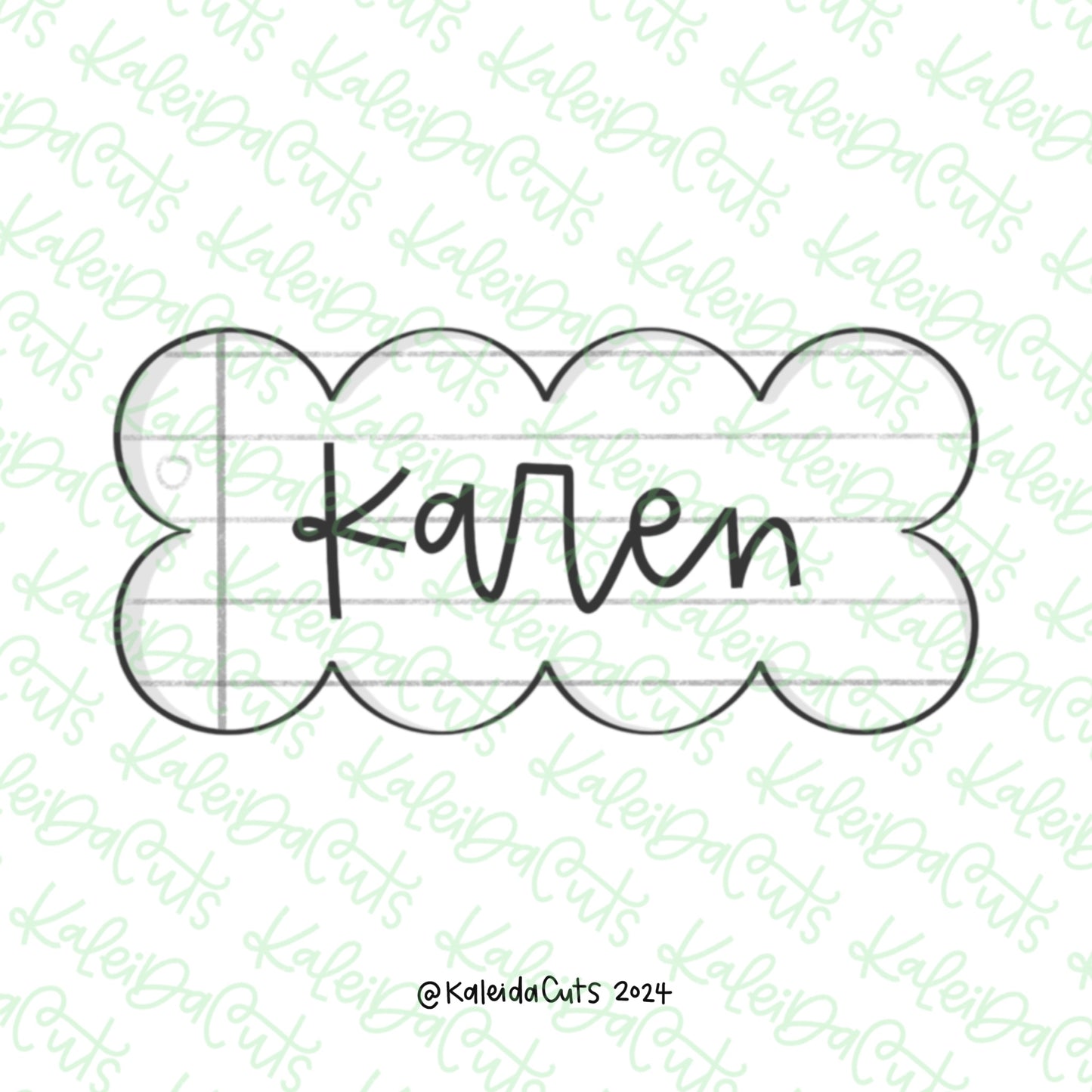 Karen Plaque Cookie Cutter