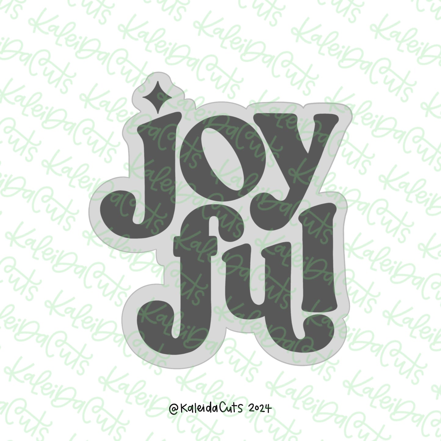 Joyful Plaque Cookie Cutter