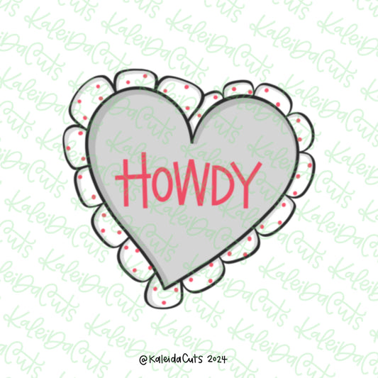 Howdy Heart Cookie Cutter