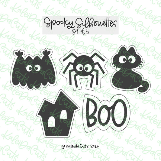 Spooky Silhouettes Cookie Cutter Set of 5