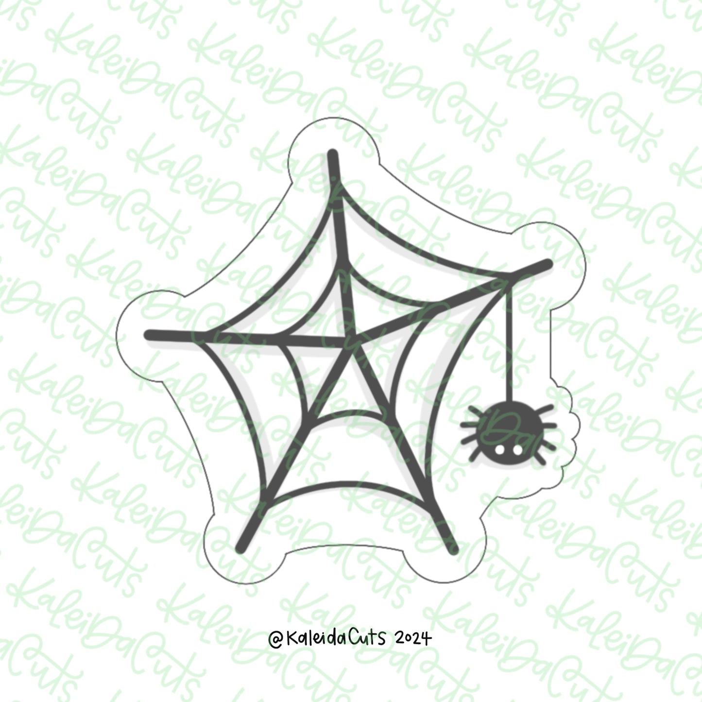 Drop Spider Web Cookie Cutter