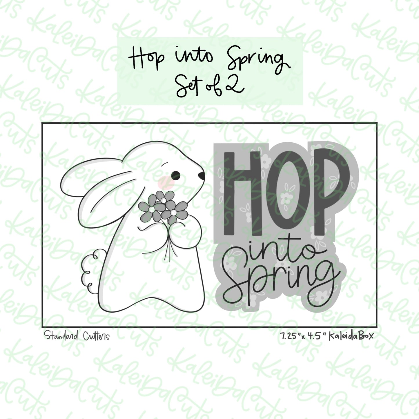 Hop Into Spring Cookie Cutter Set of 2