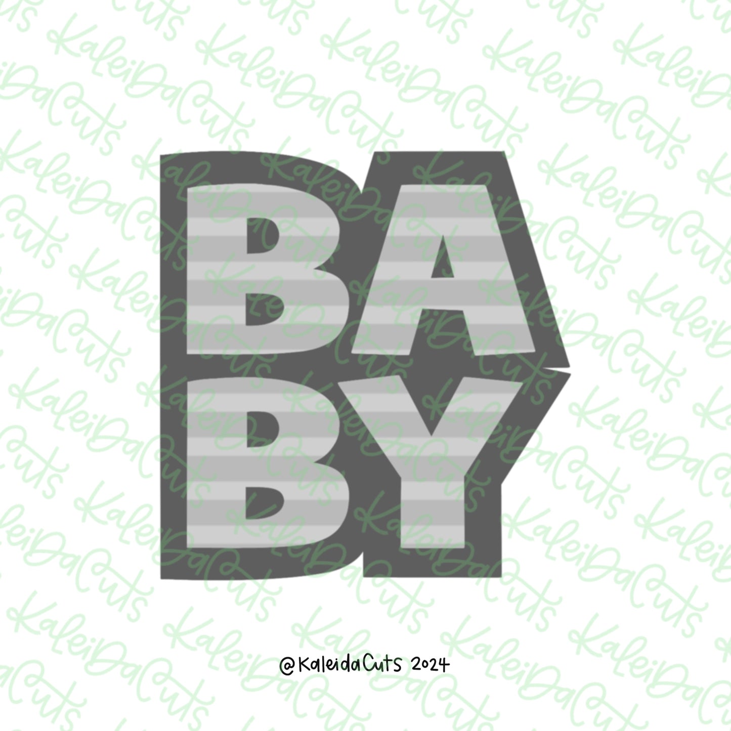 Square Baby Font Cookie Cutter