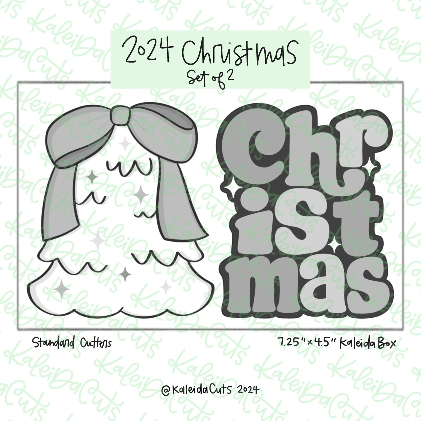 2024 Christmas Cookie Cutter Set of 2