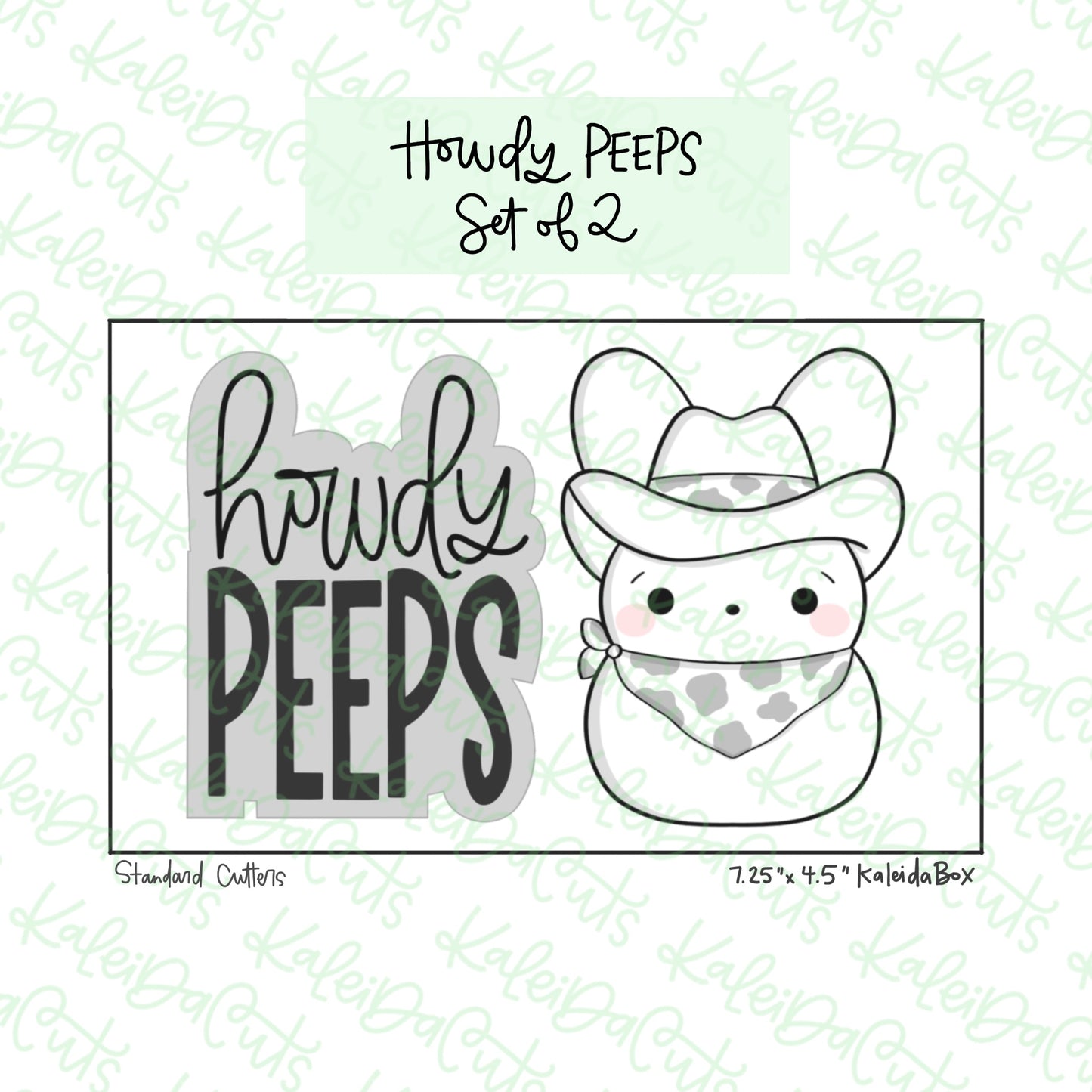 Howdy Peeps Cookie Cutter Set of 2