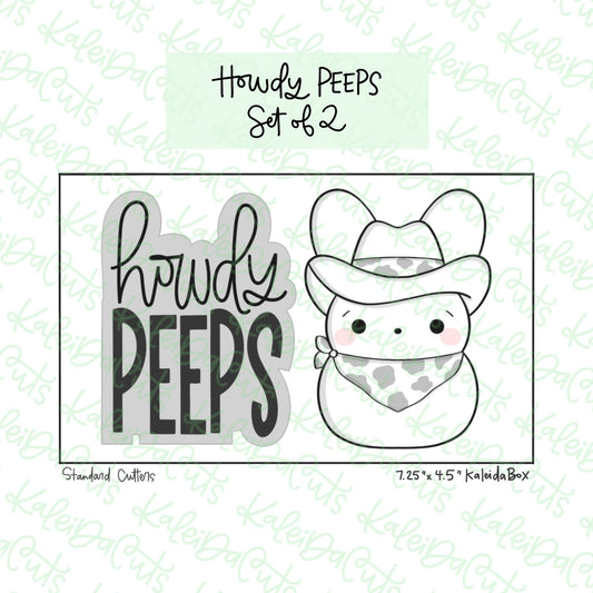 Howdy Peeps Cookie Cutter Set of 2