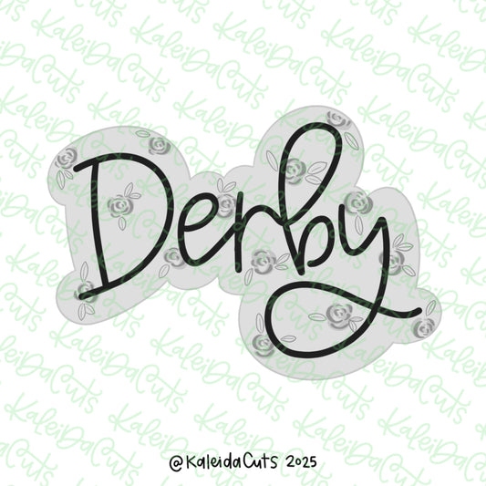 Derby Lettering Cookie Cutter