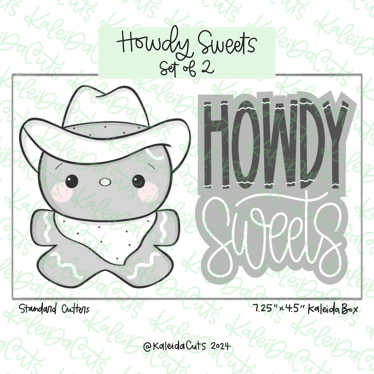 Howdy Sweets Cookie Cutter Set of 2