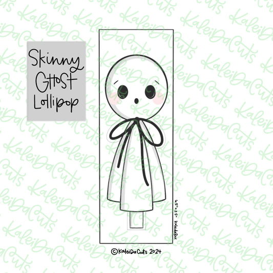 Skinny Ghost Lollipop Cookie Cutter