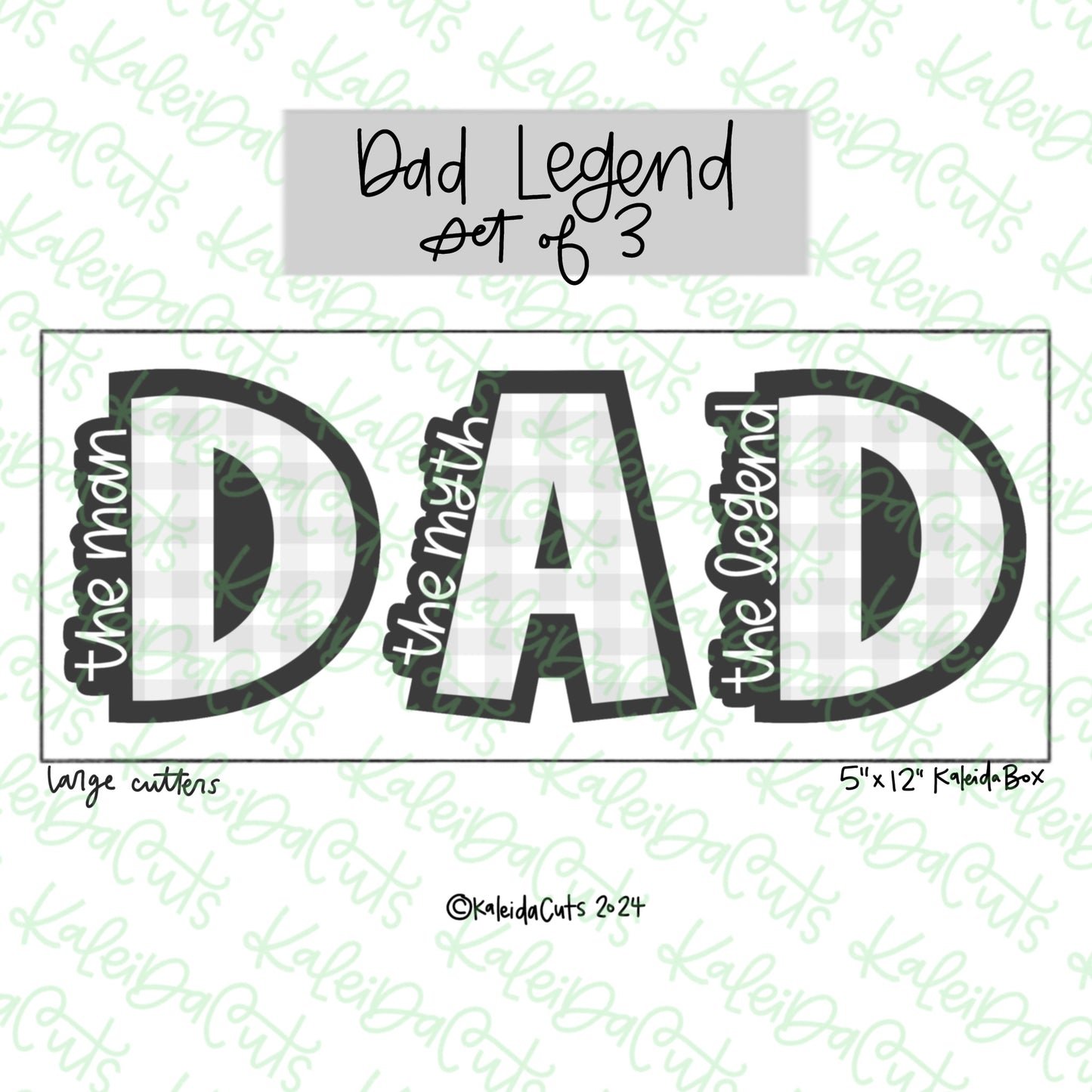 Dad Legend Cookie Cutter Set of 3