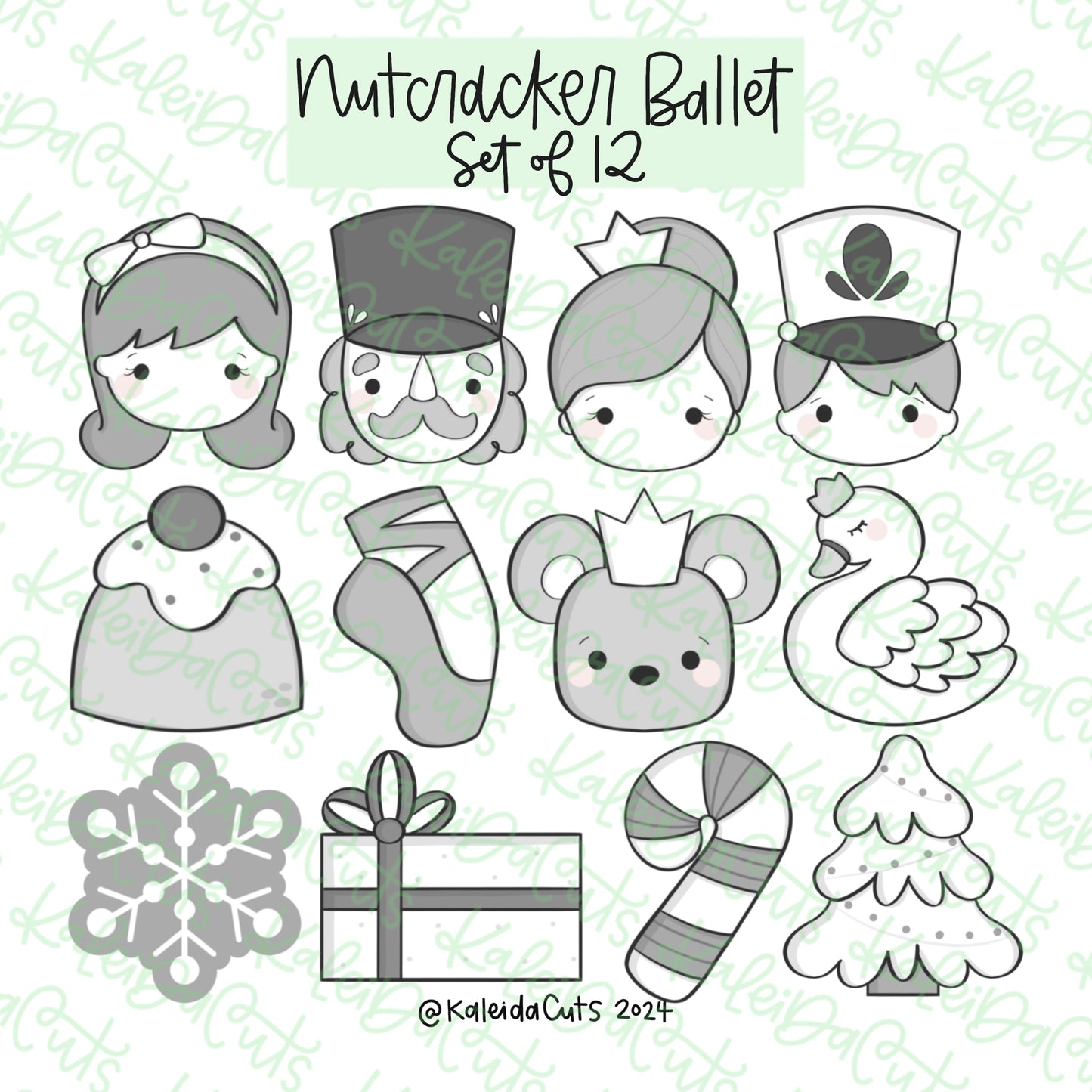 Nutcracker Ballet Cookie Cutter Set of 12