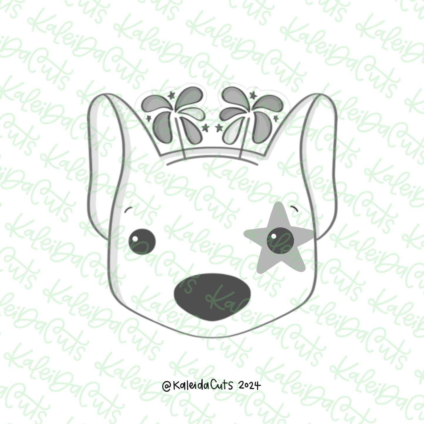 Bull Terrier Fireworks Cookie Cutter