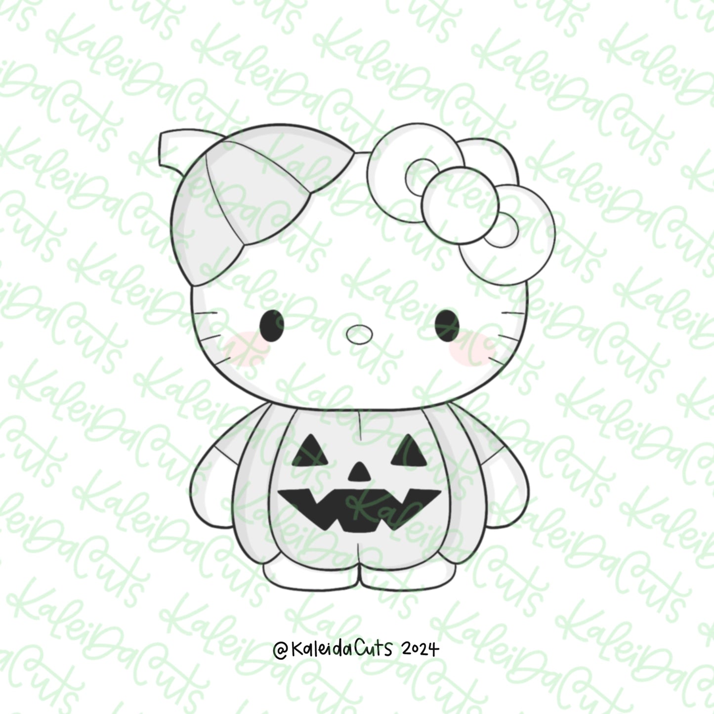 Spooky Kitty Pumpkin Cookie Cutter