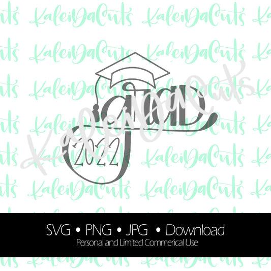 Grad Handlettering 2022 Digital Download.