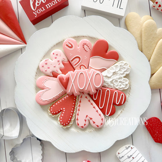 Modern Penguin Valentine Set of 6 Cookie Cutters - KaleidaCuts