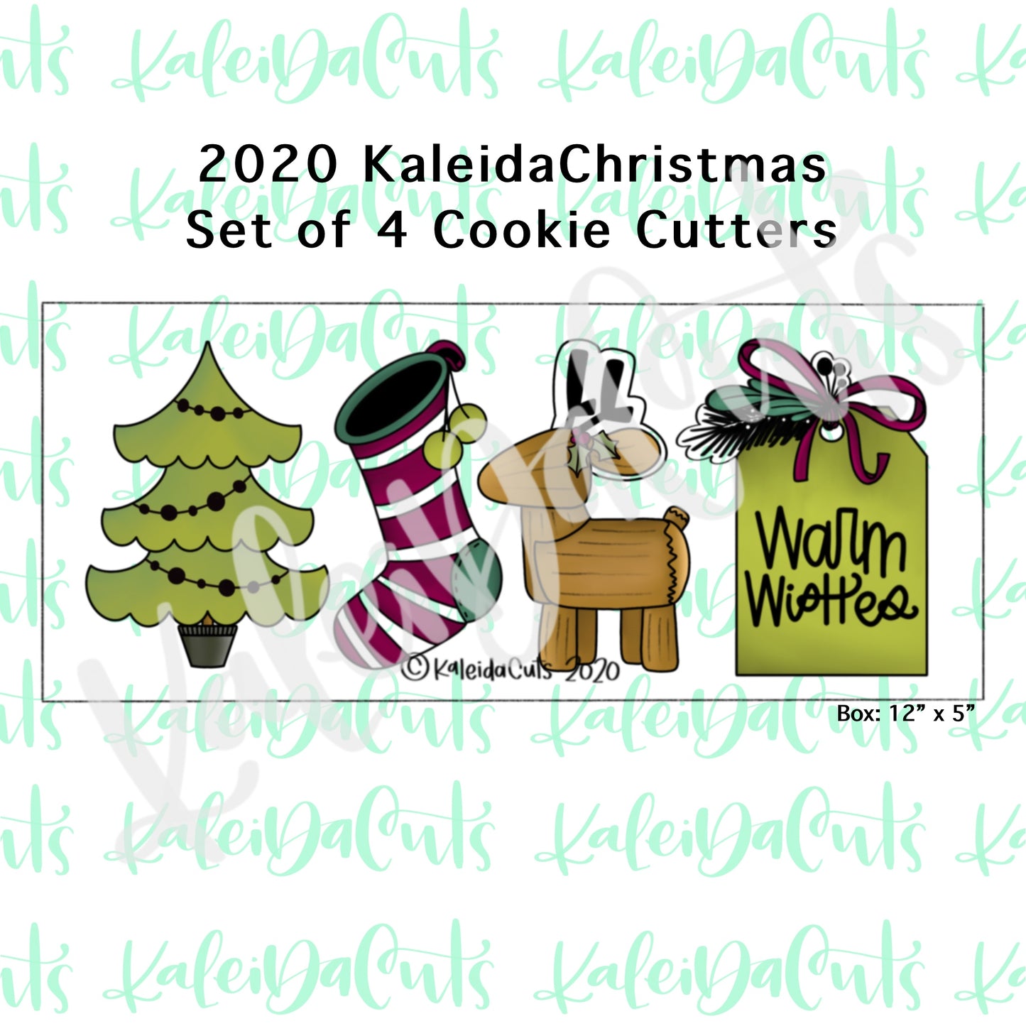 2020 KaleidaChristmas Cookie Cutter Set of 4