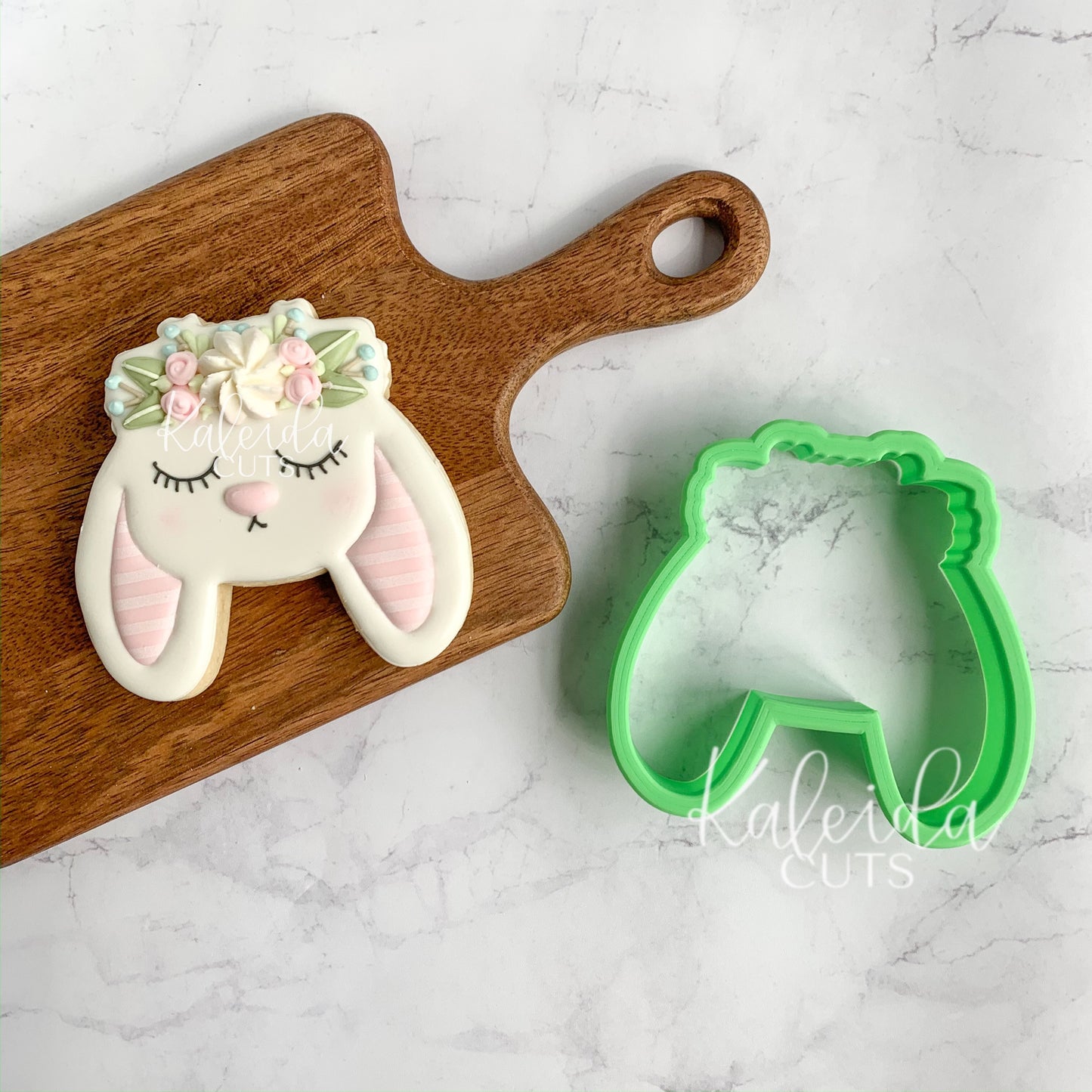 Bunny Face Floral Crown Cookie Cutter