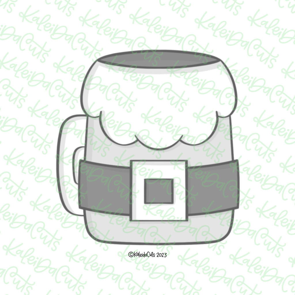 Santa Belt Mug Cookie Cutter - KaleidaCuts