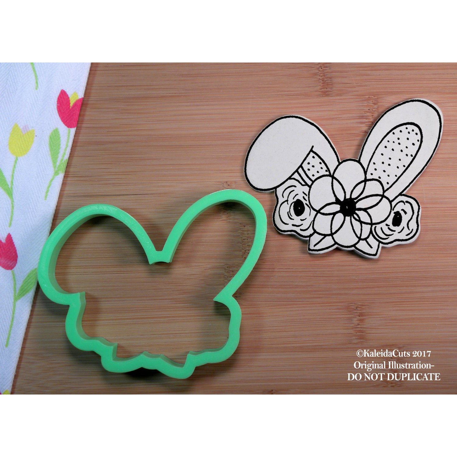 Bunny Flower Crown Cookie Cutter